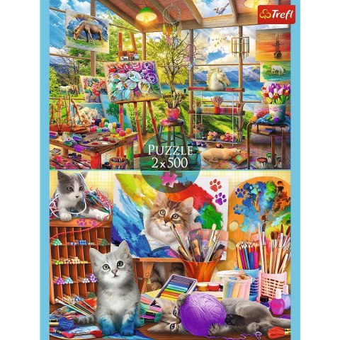 Puzzle Sztuka malowania 2x500 el. Trefl (37530)