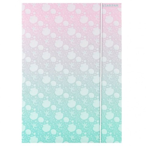 Teczka kartonowa na gumkę SHELL A4 mix Starpak (553547)