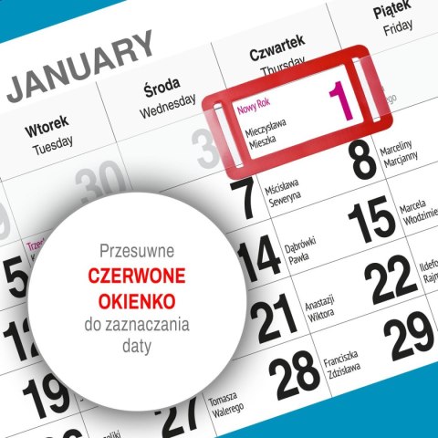 Kalendarz ścienny PALMY 310mm x 790mm Press