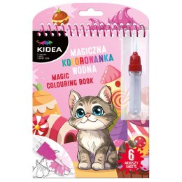 Kolorowanka kotki MAGICZNA WIELORAZOWA KOLOROWANKA WODNA Derform (MWKWPKA)