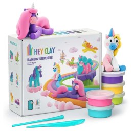 Masa plastyczna dla dzieci Hey Clay Jednorożce + akcesoria mix Tm Toys (HLC15028CEE)