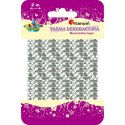 Taśma ozdobna Craft-Fun Series z cekinami 6x2 [mm x m] srebrna Titanum (363633)