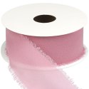 Wstążka Craft-Fun Series szyfonowa strzępiona 40x10 [mm x m] różowa ciemna Titanum (WJ40-10-081BRC)