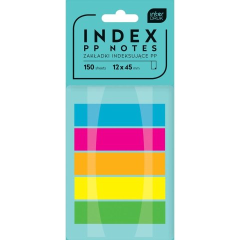 Zakładki indeksujące 150k [mm:] 12x45 Interdruk (IZAKINDPP)