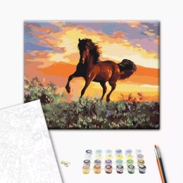 Zestaw kreatywny Malowanie Po Numerach 40x50 cm Koń Brushme (BR-BS6943)