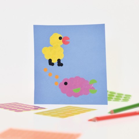 Etykieta do oznaczania kropki 12mm żółty [mm:] 12 Zweckform (314)