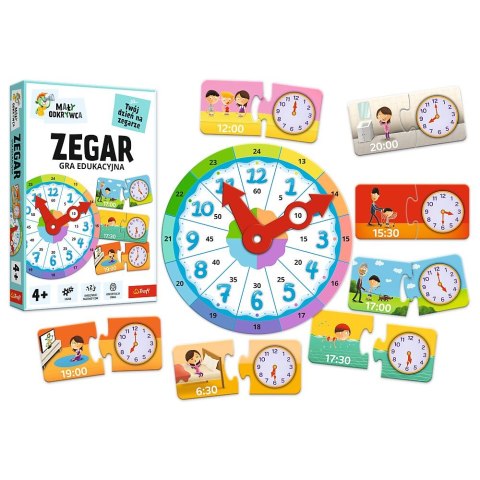 Gra edukacyjna Trefliki Mały odkrywca Gra Zegar Trefl (02809) Gra edukacyjna Trefliki Mały odkrywca Gra Zegar Trefl (02809)