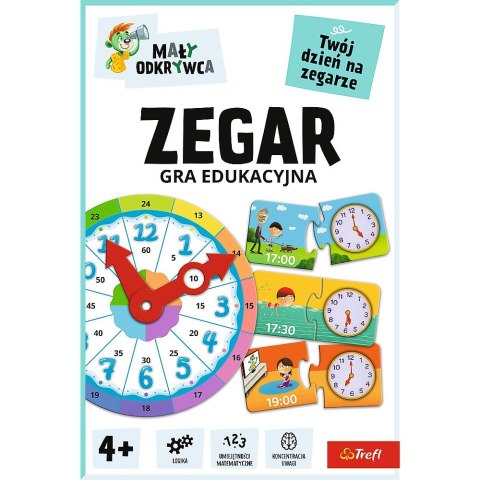 Gra edukacyjna Trefliki Mały odkrywca Gra Zegar Trefl (02809) Gra edukacyjna Trefliki Mały odkrywca Gra Zegar Trefl (02809)