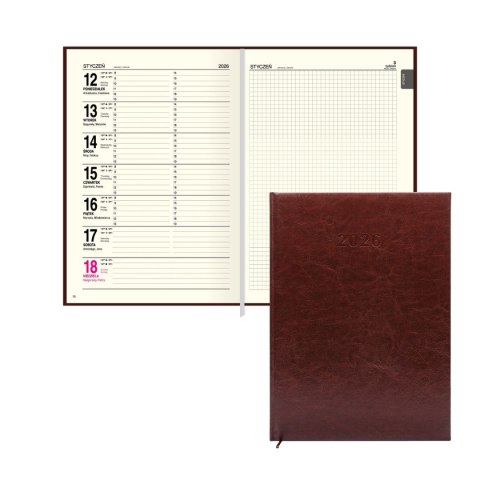 Kalendarz książkowy (terminarz) A4 Press (DZIENNY)