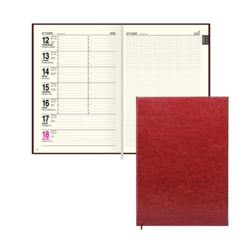 Kalendarz książkowy (terminarz) A4 Press (DZIENNY)