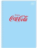 Kołozeszyt (kołonotatnik) COCA COLA SOFT TOUCH A6 80k. 70g krata Interdruk