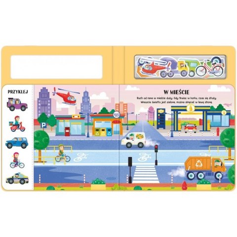 Książka dla dzieci Pojazdy. Książeczka z magnesami Książka dla dzieci Pojazdy. Książeczka z magnesami