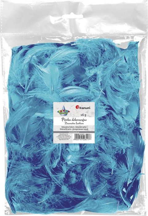 Piórka Craft-Fun Series niebieski jasny Titanum