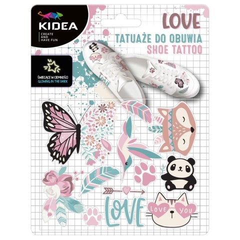 Tatuaż Love TATUAŻE DO OBUWIA ŚWIECĄCE W CIEMNOŚCI Kidea (TZOLKA) Tatuaż Love TATUAŻE DO OBUWIA ŚWIECĄCE W CIEMNOŚCI Kidea (TZOLKA)