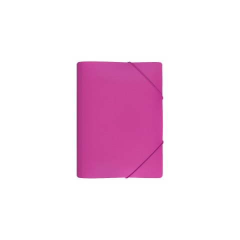 Teczka plastikowa na gumkę RÓŻOWA A4 mix Biurfol (TGS-01-10)