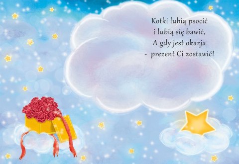 Kartka składana B6 KOT Z PREZENTEM B6 Henry (5905701480272) Kartka składana B6 KOT Z PREZENTEM B6 Henry (5905701480272)