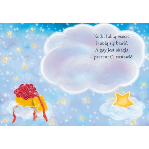 Kartka składana B6 KOT Z PREZENTEM B6 Henry (5905701480272) Kartka składana B6 KOT Z PREZENTEM B6 Henry (5905701480272)