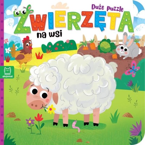 Książka dla dzieci Zwierzęta na wsi. Duże puzzle Aksjomat Książka dla dzieci Zwierzęta na wsi. Duże puzzle Aksjomat