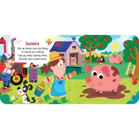 Książka dla dzieci Zwierzęta na wsi. Duże puzzle Aksjomat Książka dla dzieci Zwierzęta na wsi. Duże puzzle Aksjomat