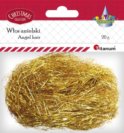 Włosy anielskie Craft-Fun Series włos anielski złoty Titanum (18042) Włosy anielskie Craft-Fun Series włos anielski złoty Titanum (18042)