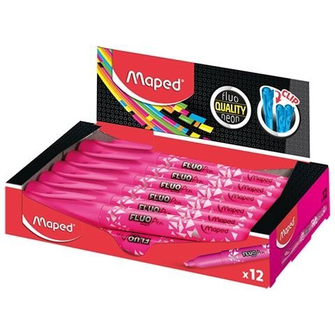 Zakreślacz fluo peps różowy wkład różowy 1,0-5,0mm Maped (734036)