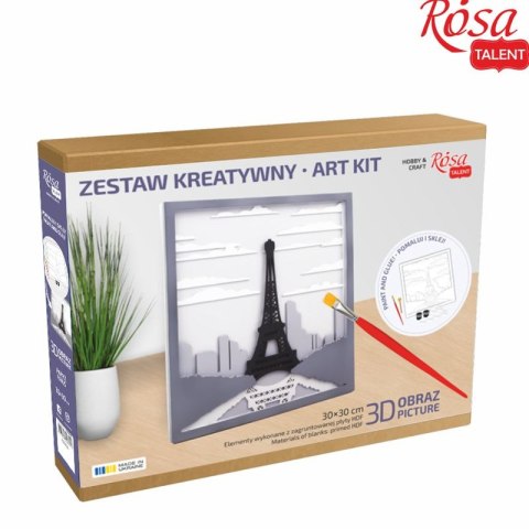 Zestaw plastyczny Paryż 3d Rosa