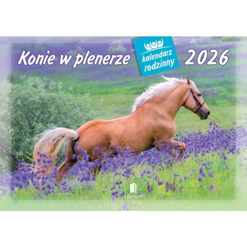 Kalendarz ścienny konie w plenerze rodzinny 280mm x 200mm Lucrum (WL10)