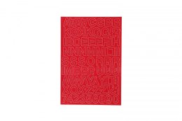 Litery samoprzylepne czerwony Farro