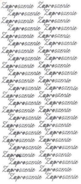 Naklejka (nalepka) Zaproszenie srebrne Farro (004)