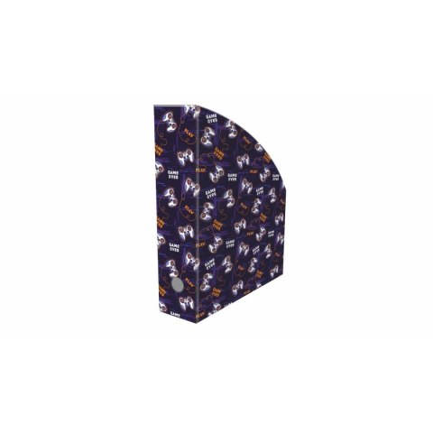 Pojemnik na dokumenty pionowy GAMEPAD A4 mix nadruk karton pokryty folią Biurfol (NSE-01-33)