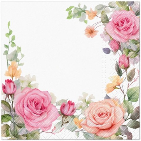 Serwetki TaT Gentle Bloom mix bibuła [mm:] 330x330 Paw (TL127700)