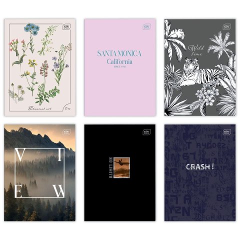 Zeszyt A4 96k. 70g krata Interdruk (mix)