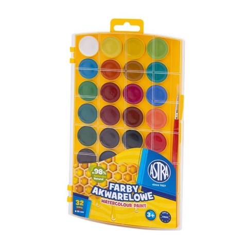 Farby akwarelowe z eurozawieszką 36 kolor. Astra (302023002) Farby akwarelowe z eurozawieszką 36 kolor. Astra (302023002)