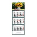 Kalendarz ścienny słoneczniki trójdzielne 320mm x 855mm Jotan (t52)
