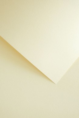 Papier ozdobny (wizytówkowy) len A4 kremowy 220g Galeria Papieru (201832)