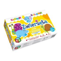 Puzzle ZWIERZĘTA MAŁE I DUŻE - PUZZLE 12 el. Multigra