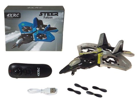 Samolot myśliwiec na radio, z kablem USB, lekki z materiału EPP Adar (600126)