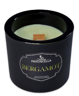 Świeczka ozdobna Classico Bergamot czarna 170g Pavoncella (5905711530943)