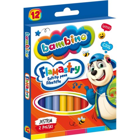 Flamaster Bambino 12 kolorów 12 kol. St.Right Flamaster Bambino 12 kolorów 12 kol. St.Right