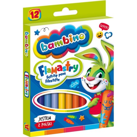 Flamaster Bambino 12 kolorów 12 kol. St.Right Flamaster Bambino 12 kolorów 12 kol. St.Right