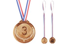 Gadżet brązowy medal cynkowy 6,5cm Lean (20949)