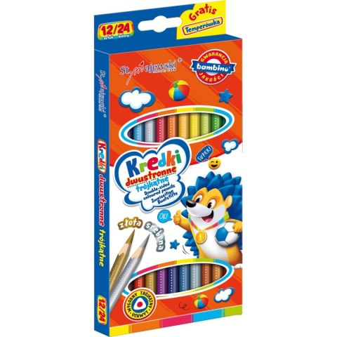 Kredki ołówkowe Bambino dwustronne 24 kol. St.Majewski (5903235004940) Kredki ołówkowe Bambino dwustronne 24 kol. St.Majewski (5903235004940)