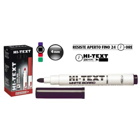Marker suchościeralny czarny 6,0mm okrągła końcówka Fibracolor Marker suchościeralny czarny 6,0mm okrągła końcówka Fibracolor