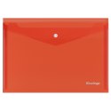 Teczka plastikowa na zatrzask A5 czerwony 200 mic. Berlingo (352660)