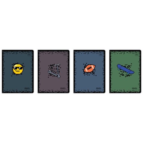 Zeszyt PIXEL A5 16k. 70g krata Interdruk (ZE16KFK)