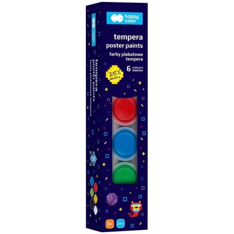 Farby plakatowe Pixi Planet kolor: mix 6 kolor. Happy Color (HA 3310 0025-PP6) Farby plakatowe Pixi Planet kolor: mix 6 kolor. Happy Color (HA 3310 0025-PP6)