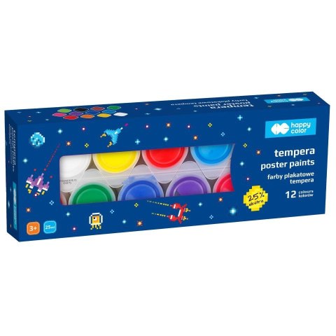 Farby plakatowe Pixi Planet kolor: różne 12 kolor. Happy Color (HA 3310 0025-PP12) Farby plakatowe Pixi Planet kolor: różne 12 kolor. Happy Color (HA 3310 0025-PP12)