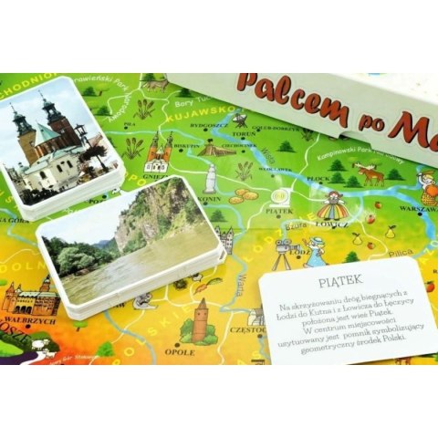 Gra planszowa Palcem po mapie Polska Abino (4183718) Gra planszowa Palcem po mapie Polska Abino (4183718)