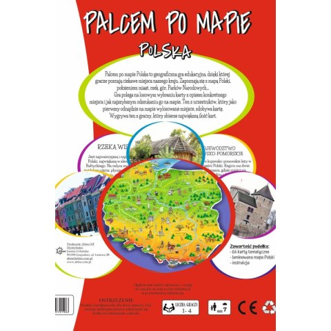 Gra planszowa Palcem po mapie Polska Abino (4183718) Gra planszowa Palcem po mapie Polska Abino (4183718)