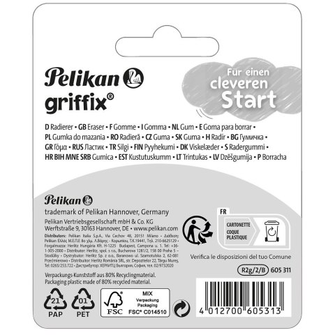 Gumka do mazania Griffix Pelikan (300007863) Gumka do mazania Griffix Pelikan (300007863)